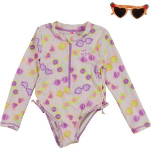 Betsey Johnsom Little Girl Rash Guard Swimsuit