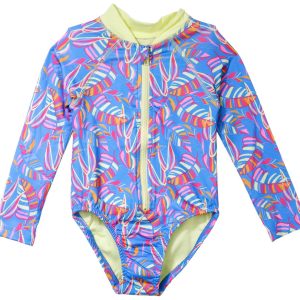 Vince Camuto Little Girls Long Sleeve One Piece Swimsuit