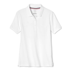 French Toast Big Girls Solid Pique Short Sleeve Polo