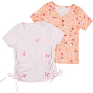 Btween Big Girls 2-Pack Ribbed Knit Tops