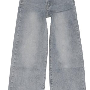 YMI Big Girls Cuffed Wide Leg Jeans