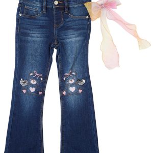 Squeeze Little Girls Emboidered Jeans
