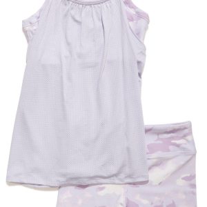 90 Degrees Big Girls Active 2 Pc Shorts & Tank Set