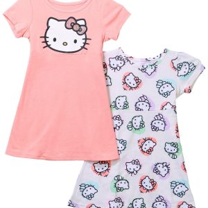 Hello Kitty Little Girls 2 Pk Short Sleeve Dresses