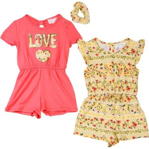 BTWEEN Little Girls 2 Pc Romper Set