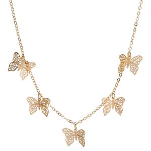 Simply Girls Gold Butterfly Charm Necklace