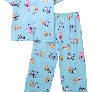 Bluey Little Girls 2 Pc Pajama Pants Set
