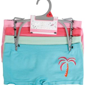 Totally Tween Girls 4 Pk Seamless Boyleg Panty Underwear