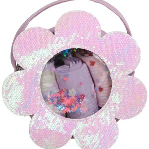 Rainbow Sugar Girls 4 Pc Mid Crew Socks