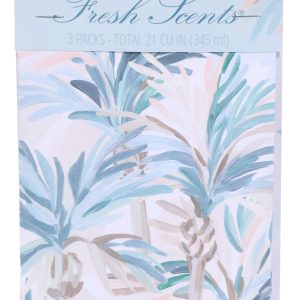 WillowBrook 3 pk Painted Palms Sachet