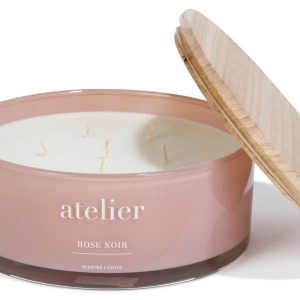Atelier 34 oz Glass Bowl Rose Noir Candle