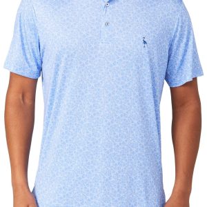 Tailorbyrd Mens Summer Floral Golf Polo Shirt