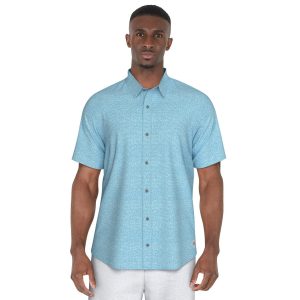 PGA TOUR Mens Fruit Print Golf Button Down Shirt