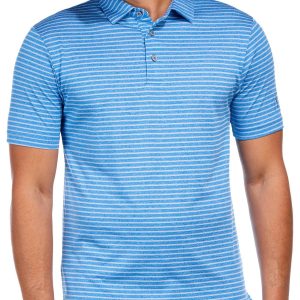PGA TOUR Men's Stripe Short Sleeve Polo