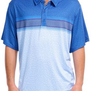 Men's Short Sleeve Color Block Performance Polo