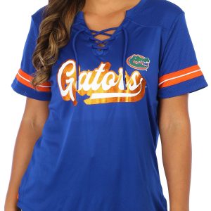 Florida Gators Womens Play Script Lace-Up T-Shirt