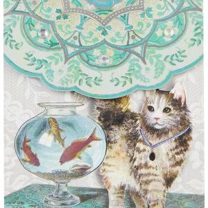 Punch Studio Fishbowl Cat Pocket Notepad