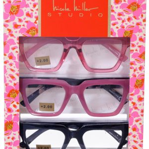 Nicole Miller 3 Pk Reading Glasses Set