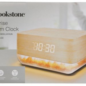 Brookstone Sunrise Alarm Clock With Himalayan Salt Base