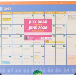 TF Publishing Sherbet Large Desk Pad Monthly Calendar
