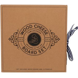 Santa Barbara 3 pc Wooden Cheese Board Book Set