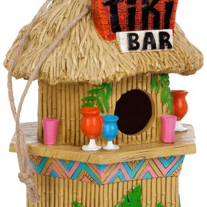 Spoontiques 9 in Resin Tiki Bar Birdhouse