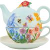 Blue Sky 6.5 in Wildflower Tea for One Teapot Set